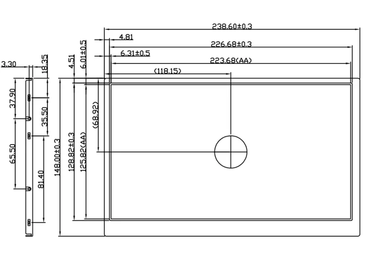 10.1 inch front