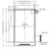 3.2 inch tft lcd module PV032004YP45E front