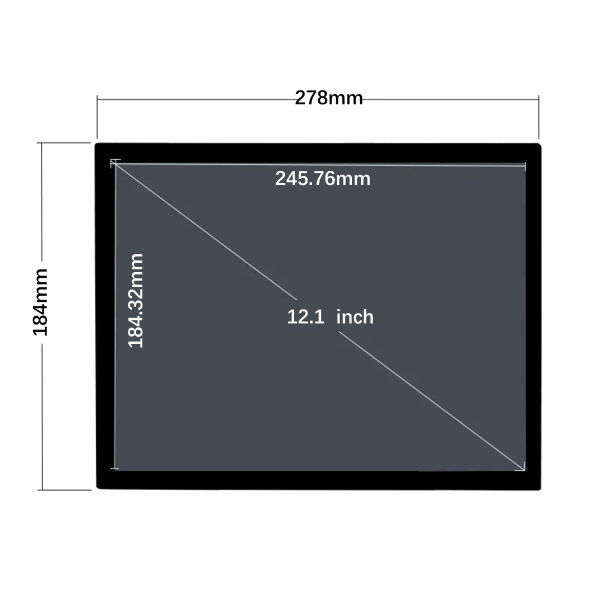 12.1 inch 1024*768 TFT display
