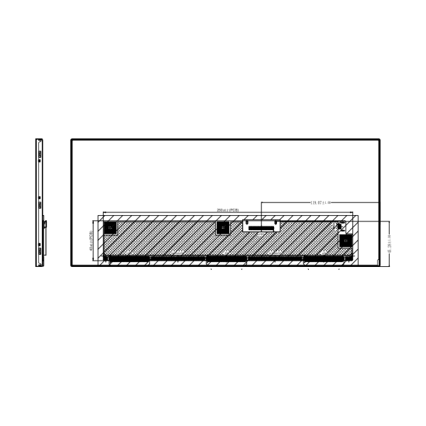 12.3 inch 1920*720 TFT module display