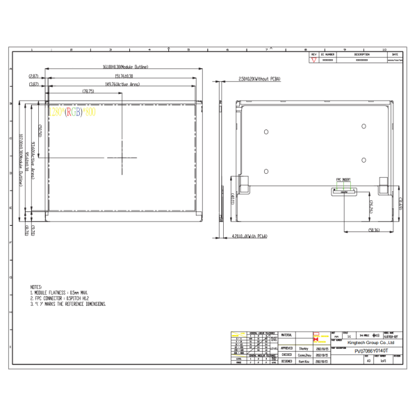 1280x800 IPS TFT LCD WXGA resolution